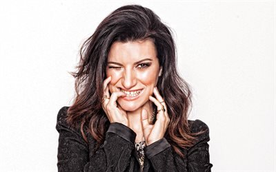 Laura Pausini, portre, İtalyan şarkıcı, fotoğraf &#231;ekimi, g&#252;l&#252;mseme, İtalyan yıldız, pop&#252;ler şarkıcılar
