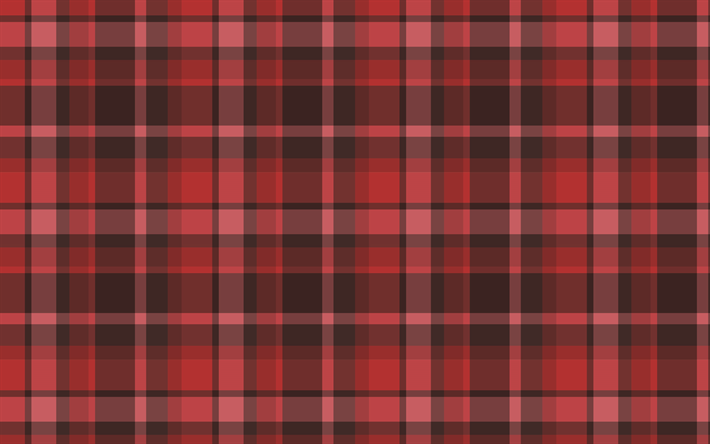 red checkered fabric, macro, red fabric, checkered textures, red fabric backgrounds, red backgrounds