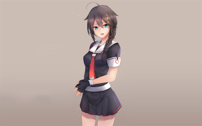 Shigure, art, manga, Kancolle, Kantai Collection