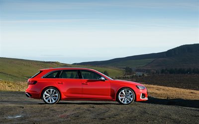 4k, Audi RS4 Avant, wagons, 2018 cars, new RS4, german cars, Audi