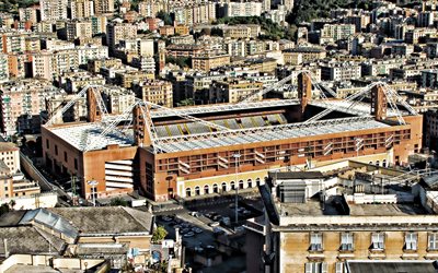 Luigi Ferraris Stadyumu, Marassi, Cenova, İtalya, İtalyan Futbol Stadyumu, Genoa CFC Stadyumu, UC Sampdoria Stadyumu