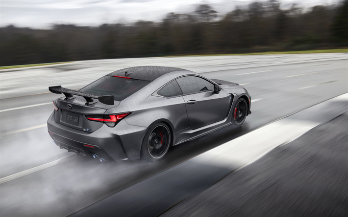 Download Wallpapers Lexus Rc F Track Edition 2019 Gray Sports Coupe Tuning New Gray Rc F Japanese Cars Lexus For Desktop Free Pictures For Desktop Free