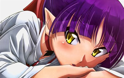 Neko-Musume, 4k, manga, Avsnitt nr Kitaro, konstverk, Neko Musume, Kitaro