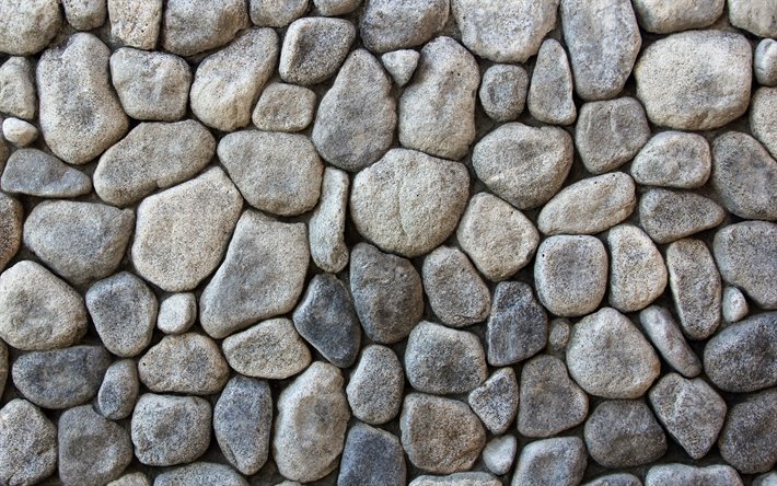 gr&#229; stenar, 4k, makro, gr&#229; sten struktur, pebbles bakgrund, grus texturer, pebbles texturer, sten bakgrund, gr&#229; bakgrund, pebbles, gr&#229; stenar konsistens