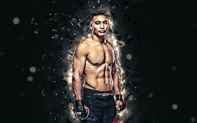 Punahele Soriano, 4k, white neon lights, American fighters, MMA, UFC, Mixed martial arts, Punahele Soriano 4K, UFC fighters, MMA fighters, Story Time