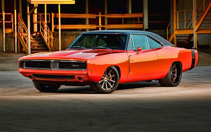 Dodge Charger, retro carros, 1969 carros, muscle cars, 1969 Dodge Charger, os carros americanos, Dodge