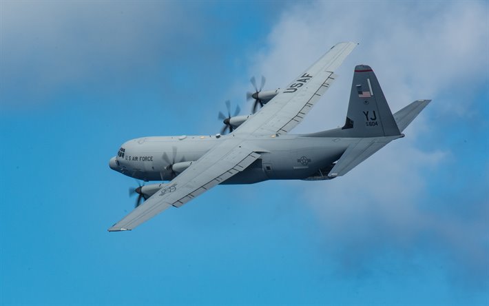 Lockheed Martin C-130J Super Hercules C-130, americano, aereo militare, aeronautica, USA, aerei Militari
