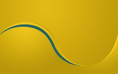 yellow background, blue wave, waves lines background, yellow wave background, creative backgrounds