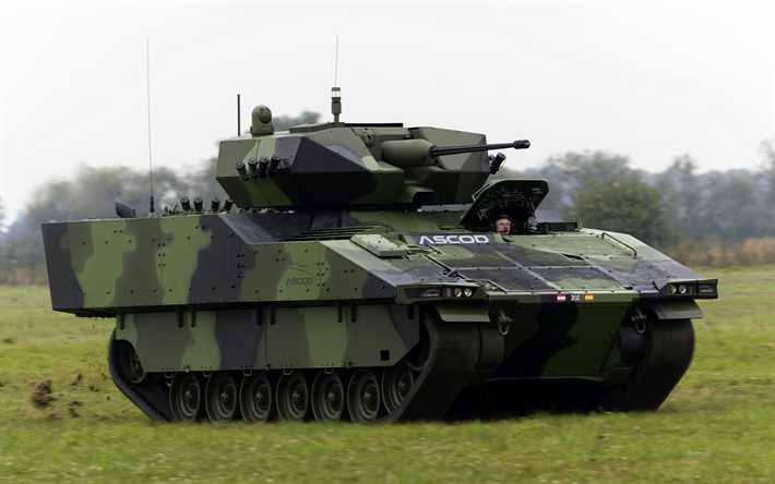 ASCOD, infantry fighting vehicle, military vehicle, Austrian armored vehicles, Spanish armored vehicles
