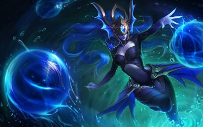 Altantean Syndra, characters, art, League Of Legends