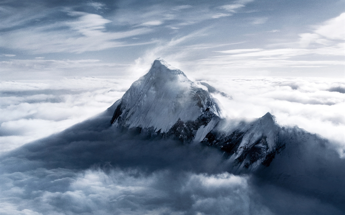 mount everest, chomolungma, berge, berggipfel, nepal, asien