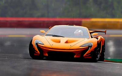 McLaren P1 GTR, pista de carreras, 2018 coches, coches de carreras, tuning, supercars, McLaren