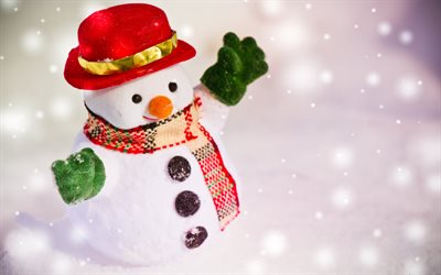 snowman, winter, snow, new year, snowmen, Christmas