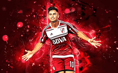 Gonzalo Martinez, iloa, River Plate FC, Argentiinan jalkapalloilijat, jalkapallo, Martinez, Argentiinan Superliga, abstrakti taide, neon valot, AAAJ