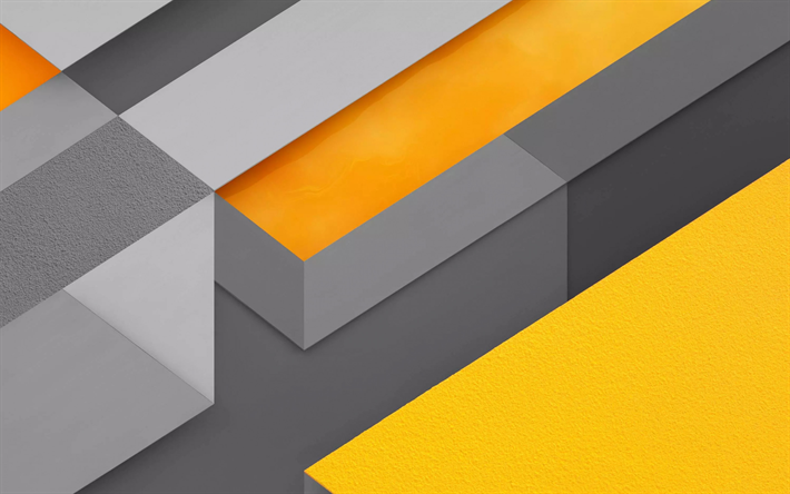 amarelo-cinza resumo de plano de fundo, design de material, criativo geom&#233;trica de fundo, a arte abstrata