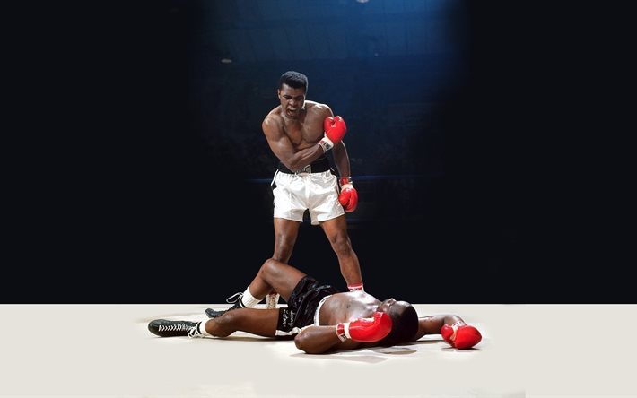 boxer, Muhammad Ali, boxning, knockout, boxningsringen