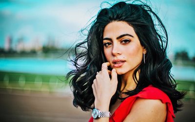 Emeraude Toubia, HDR, portrait, american actress, Hollywood, beauty, brunette