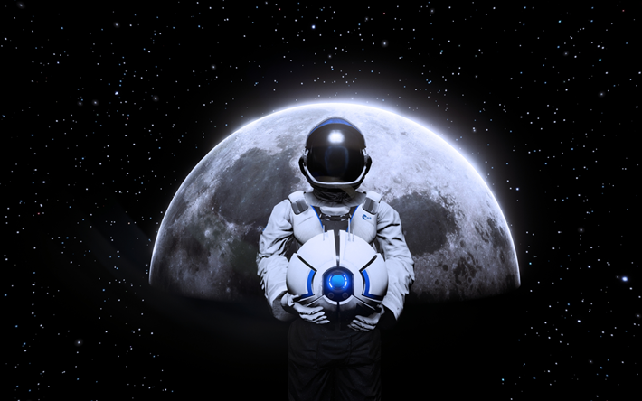 نجنا القمر, 2018 الألعاب, رائد الفضاء, القمر, لعبة العرضية