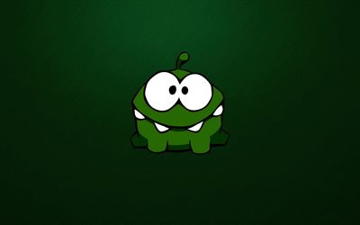 green frog, 4k, minimal, green background, cartoon frog