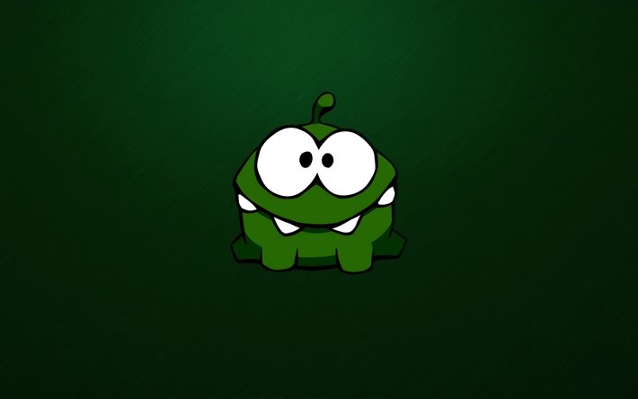 yeşil kurbağa, 4k, minimal, yeşil arka plan, karikat&#252;r kurbağa