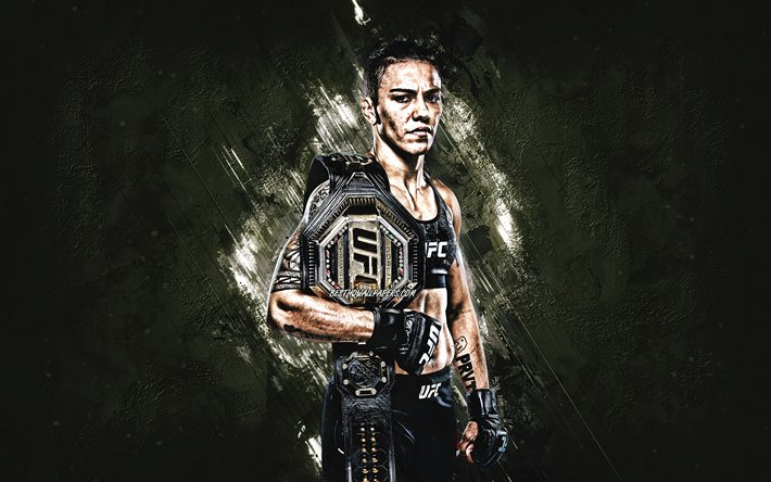 Jessica Andrade, UFC, brasiliansk fighter, portr&#228;tt, kreativ sten bakgrund, Ultimate Fighting Championship