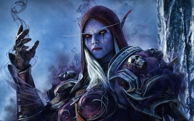 Sylvanas Windrunner, 2019 spel, World of Warcraft, krigare, Samuro WoW, konstverk, monster, WoW, World of Warcraft Shadowlands
