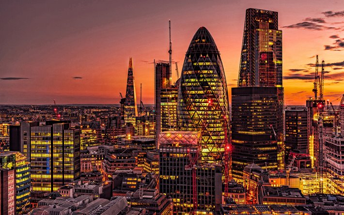 ダウンロード画像 ロンドン 30セントメアリーアックス スイスの再建 のgherkin ロンドンのシティ 高層ビル群 33カナダスクエア シティグループセンター 夜 夕日 イギリス ロンドンの街並み ロンドンの高層ビル群 英国 フリー のピクチャを無料デスクトップ