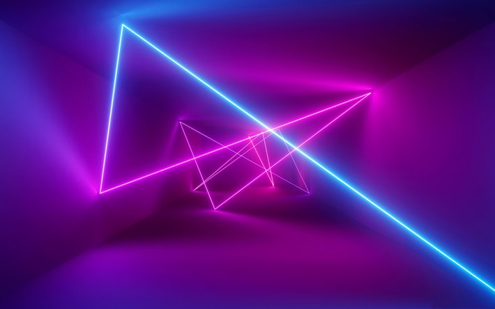 neon licht, hintergrund, neon-laser, hell lila hintergrund, neon-hintergr&#252;nde