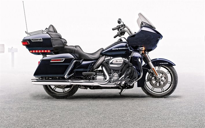 2020, Harley-Davidson Road Glide Limited, traveller motorcycle, new blue Road Glide Limited, Harley-Davidson