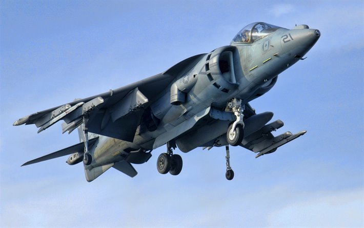 McDonnell Douglas AV-8B Harrier II, del ej&#233;rcito estadounidense, BAE Harrier II, aviones de combate, McDonnell Douglas, ej&#233;rcito de los EEUU