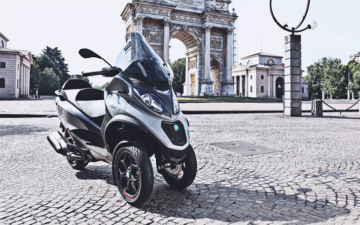 Piaggio MP3 Sport 500 HPE, rua, 2019 motos, bicicletas el&#233;tricas, scooter, Piaggio