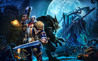Genn Greymane, darkness, 2019 games, Heroes of the Storm, Worgen, WoW, World Of Warcraft