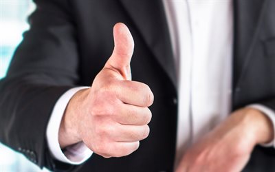 Thumbs up, Businessman, Thumbs up Concepts, Business People, Business Concepts