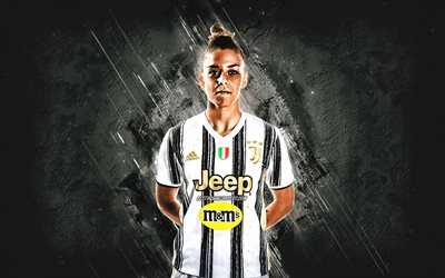 Lisa Boattin, Juventus FC, gri taş zemin, Serie A, İtalya, futbol