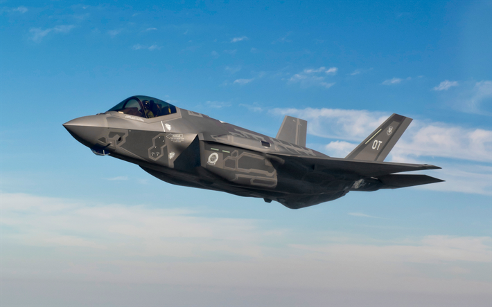 Lockheed Martin, F-35 Lightning II, fighter-bomber, fifth generation, US Air Force, military aircraft, F-35, modern combat aircraft