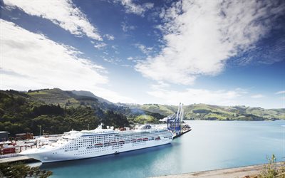 Dawn Princess, 4k, yolcu gemileri, iskele, Carnival Cruise Lines