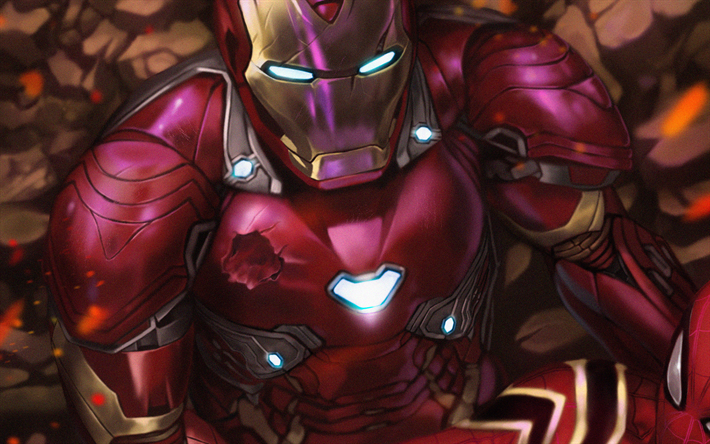Iron Man, superh&#233;roes, Anthony Stark, IronMan, el arte, los C&#243;mics de Marvel