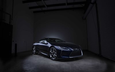 Lexus LC 500, Black Panther Edition, 2018 cars, supercars, LC 500, Lexus