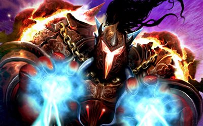 Warlock, warrior, art, World of Warcraft, WoW