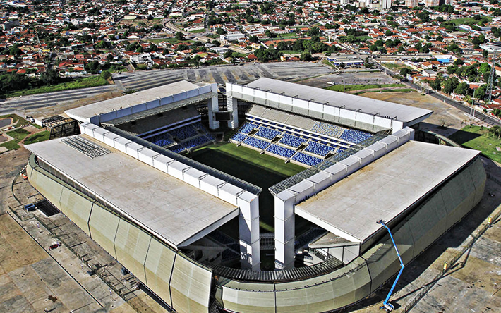 أرينا بانتانال, كويابا, البرازيل, البرازيلي ملعب كرة القدم, الخارجي, المنظر من فوق, الملاعب, الساحات الرياضية
