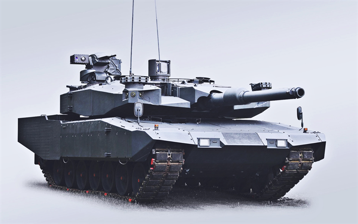 Leopard 2, close-up, allemand MBT, r&#233;servoirs, la Bundeswehr, l&#39;arm&#233;e allemande, des v&#233;hicules blind&#233;s