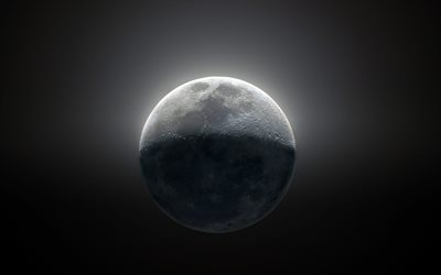4k, Lua de espa&#231;o, galaxy, Da terra por sat&#233;lite, sci-fi, universo, NASA