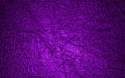 紫革の質感, 4k, 紫の生地の背景, 紫の革の背景, 革の質感