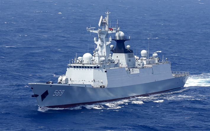 Chinese frigate Yulin, 569, Peoples Liberation Army Navy, Type 054A frigate, Yulin 569, Chinese Navy, Chinese military ships