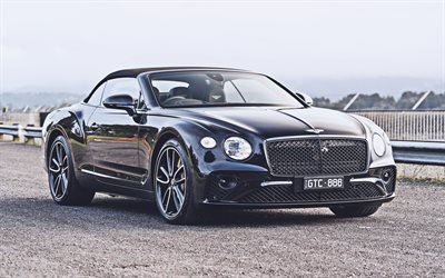 Bentley Continental GT Convertible, 4k, auto di lusso, 2022 auto, AU-spec, auto inglesi, HDR, Bentley