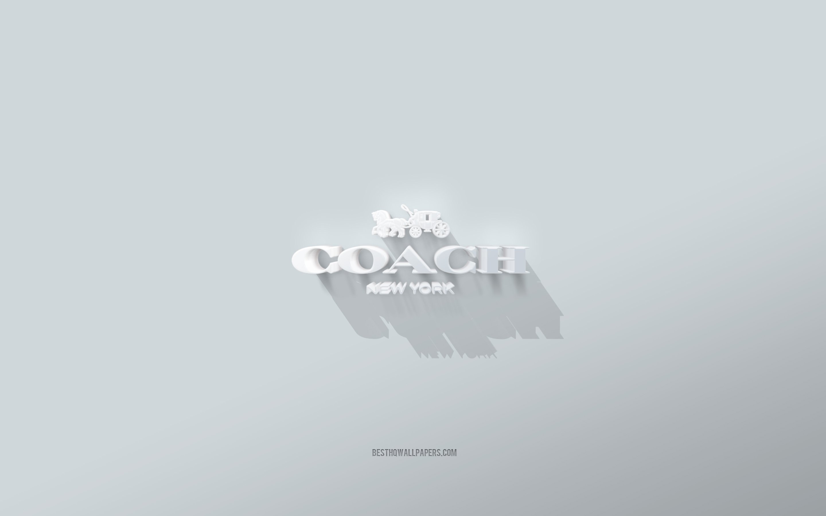 ダウンロード画像 コーチのロゴ 白背景 コーチの3dロゴ 3dアート コーチ 3dコーチエンブレム 画面の解像度 x1800 壁紙 デスクトップ上