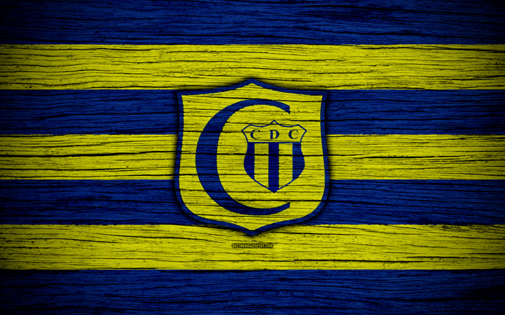 Deportivo Capiata FC, 4k, Paraguyanska F&#246;rsta Divisionen, logotyp, fotboll, football club, Paraguay, Deportivo Capiata, konst, tr&#228;-struktur, FC-Deportivo Capiata