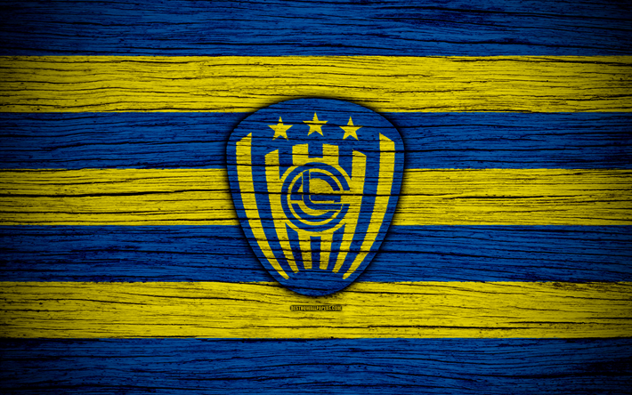 Sportivo Luqueno FC, 4k, Paraguayan Primera Division, logo, soccer, football club, Paraguay, Sportivo Luqueno, art, wooden texture, FC Sportivo Luqueno