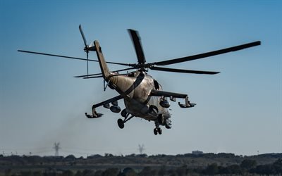 Mi-24, Ryska milit&#228;ra helikopter, Ryska Flygvapnet, stridsflygplan, attack helikopter