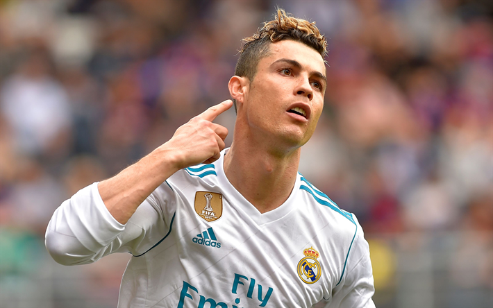 CR7, goal, Cristiano Ronaldo, football stars, Real Madrid, close-up, soccer, La Liga, Cristiano Ronaldo dos Santos Aveiro, footballers